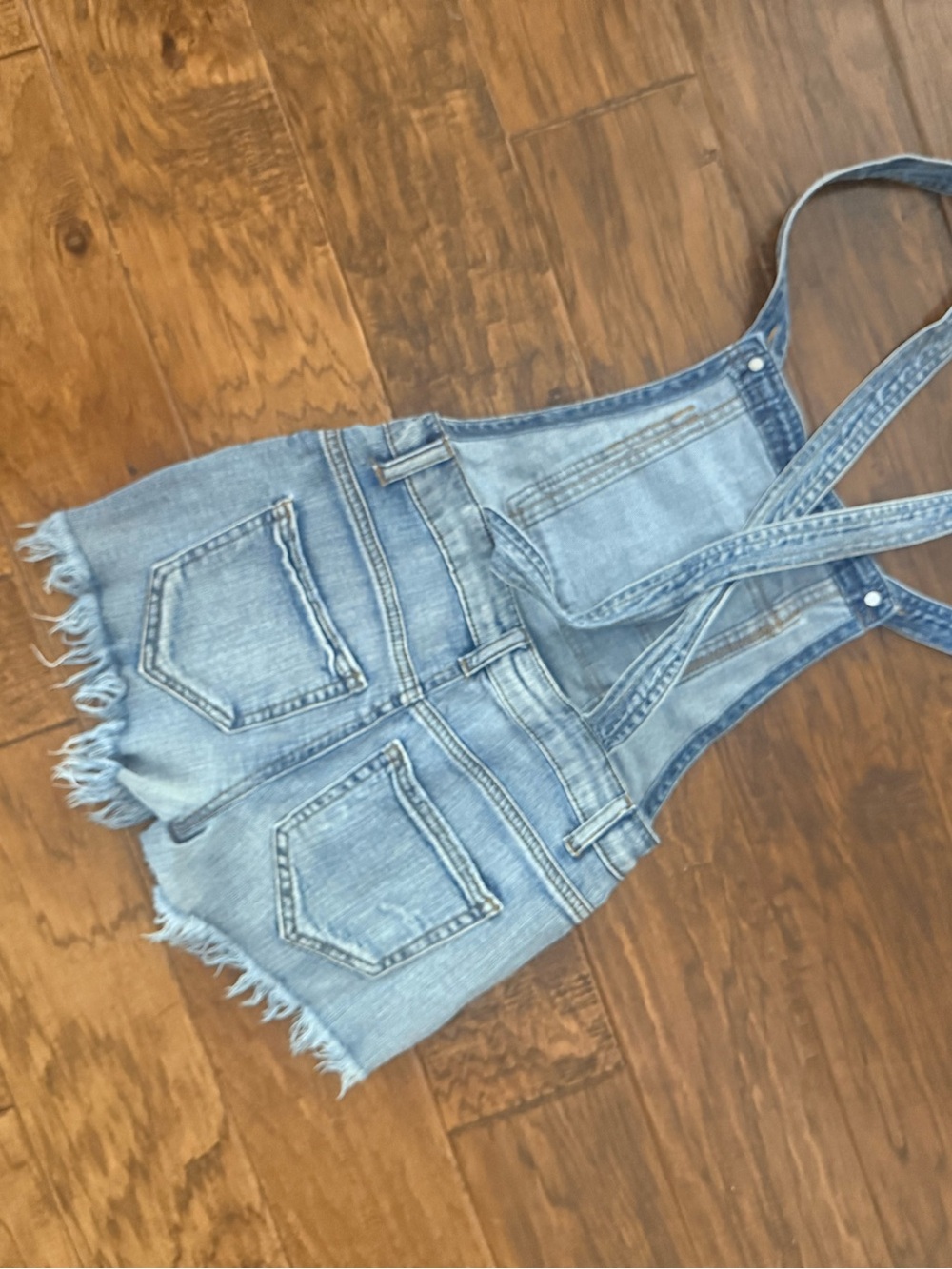 Denim Overall Shorts - Picture 2 of 2